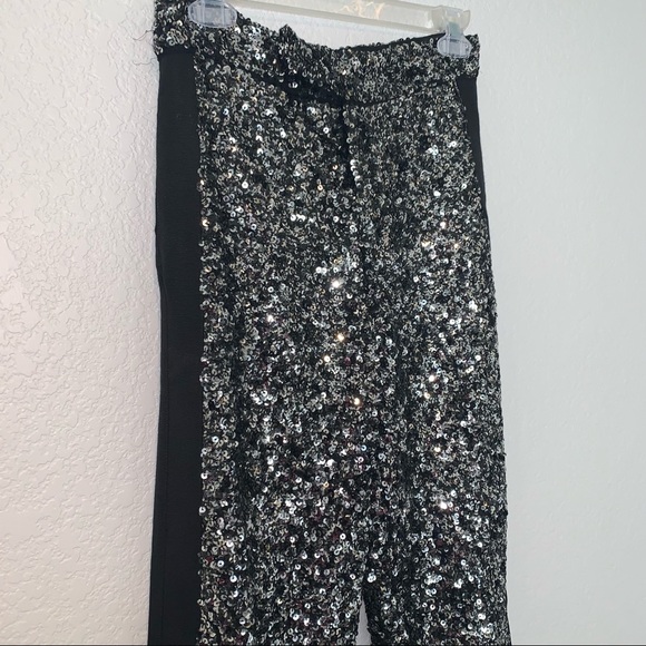 NEW $169 Zara Silver Black Sequin Dress Pants Limited Edition 2674/100 XS Small - Picture 6 of 16